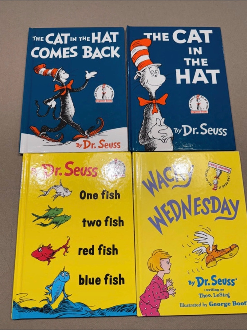 Dr. Seuss Classic Kids Book Set - Blue and Yellow Covers